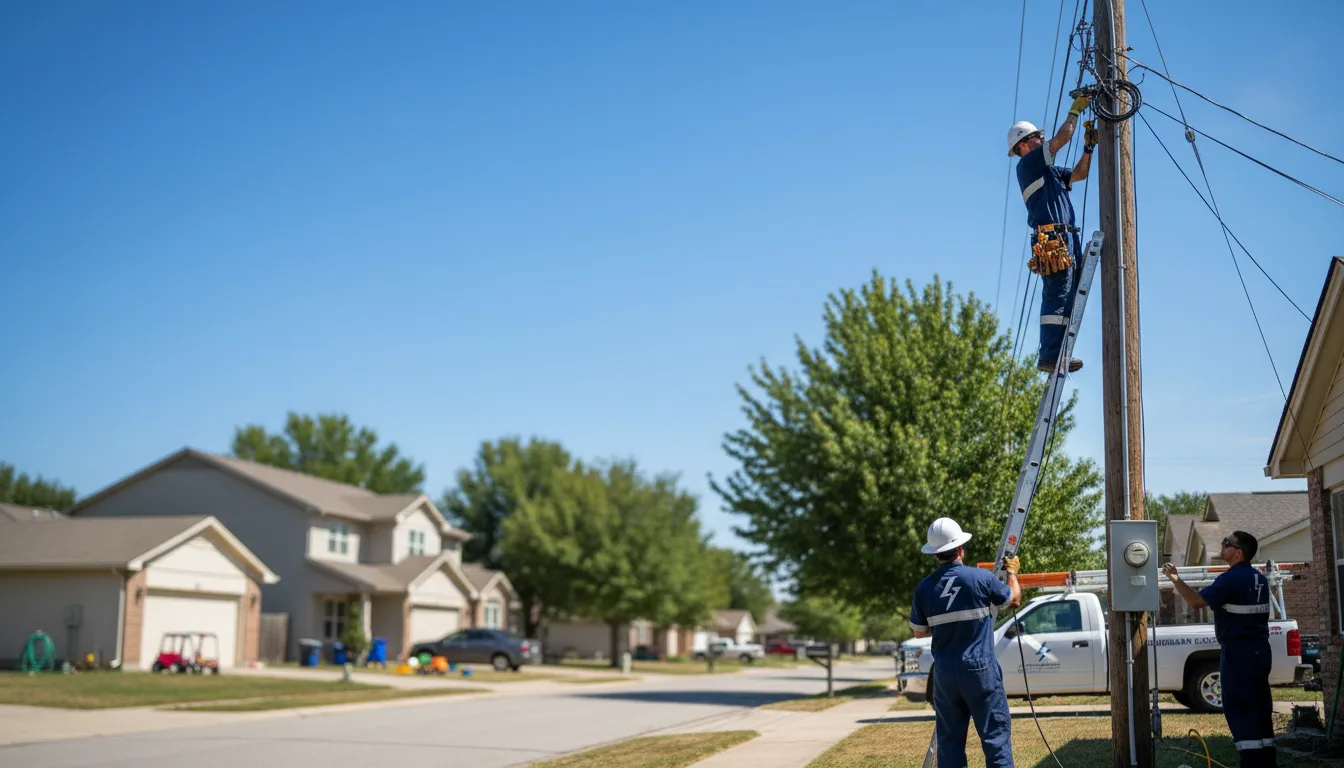 Residential electrician providing installation services in Deer Park, AL